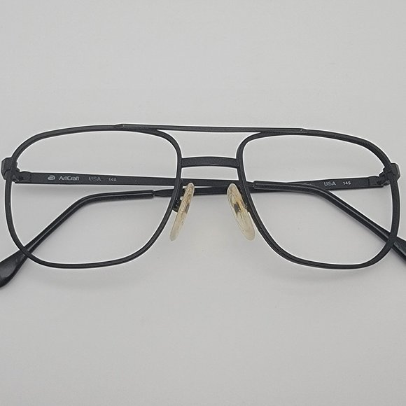 *SOLD* ArtCraft USA Matte Black Aviator Pilot USAF Air Force Eyeglasses Frame - Picture 11 of 13